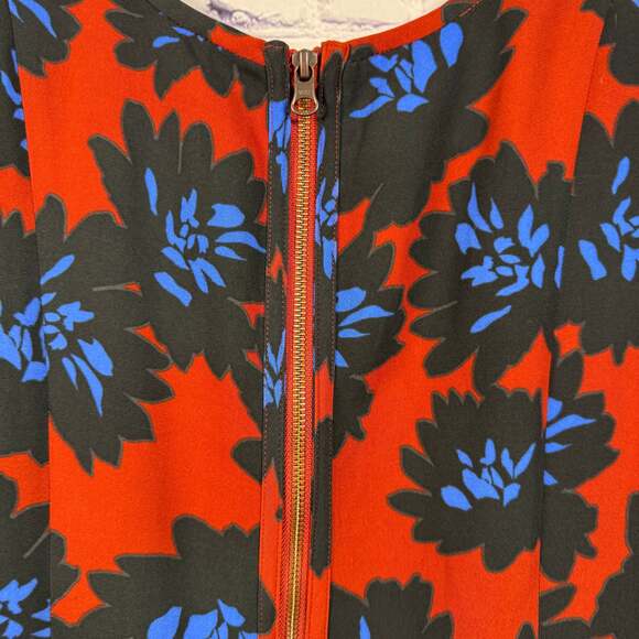 J. Crew Firework Floral Fit & Flare Dress Size 4 - Picture 4 of 7